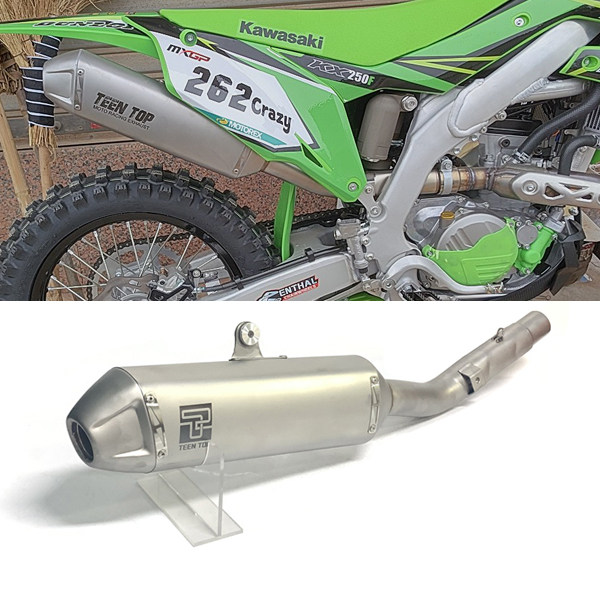 2021-2024 For Kawasaki KXF250 KX250 Slip-on Exhaust KX250 Motorcycle Exhaust Muffler